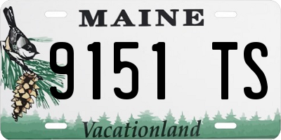 ME license plate 9151TS