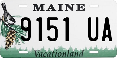 ME license plate 9151UA