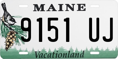 ME license plate 9151UJ