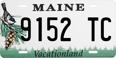 ME license plate 9152TC