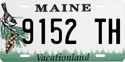 ME license plate 9152TH