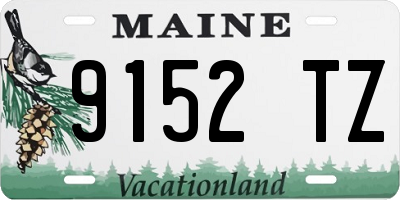 ME license plate 9152TZ