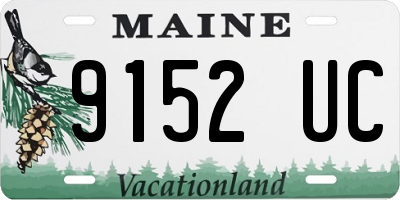 ME license plate 9152UC