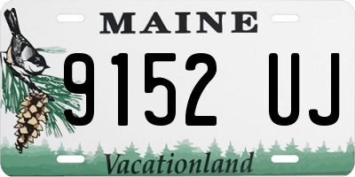 ME license plate 9152UJ