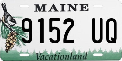 ME license plate 9152UQ