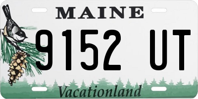 ME license plate 9152UT