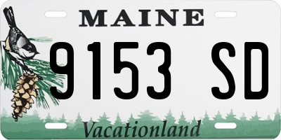 ME license plate 9153SD