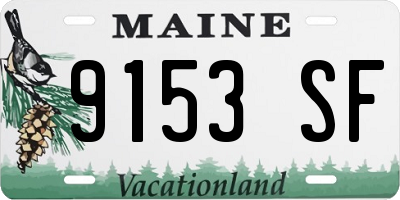 ME license plate 9153SF