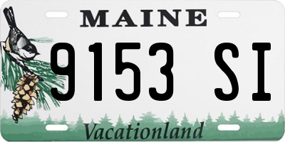 ME license plate 9153SI