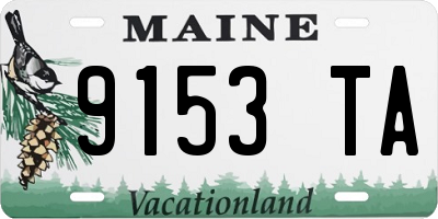 ME license plate 9153TA