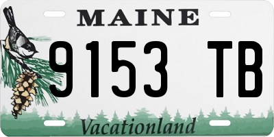 ME license plate 9153TB