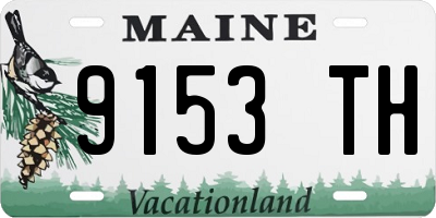 ME license plate 9153TH