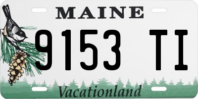 ME license plate 9153TI