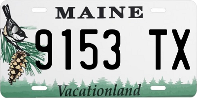 ME license plate 9153TX