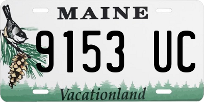 ME license plate 9153UC