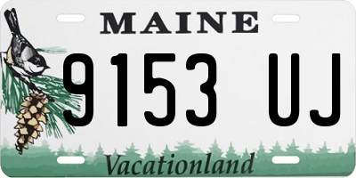 ME license plate 9153UJ