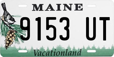 ME license plate 9153UT