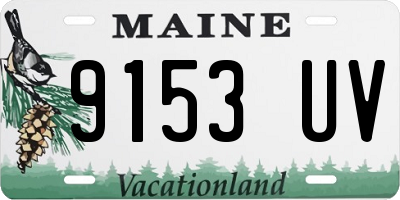ME license plate 9153UV