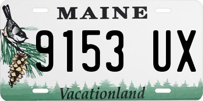 ME license plate 9153UX