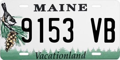ME license plate 9153VB