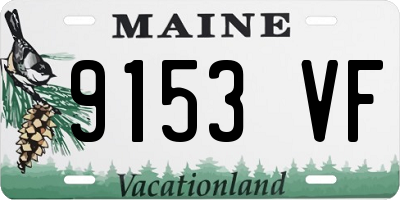 ME license plate 9153VF