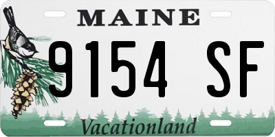 ME license plate 9154SF