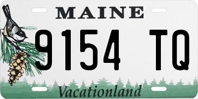 ME license plate 9154TQ