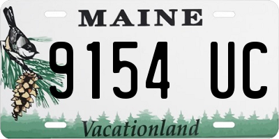 ME license plate 9154UC
