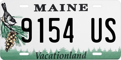 ME license plate 9154US