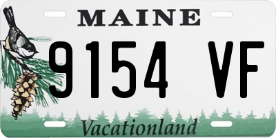 ME license plate 9154VF