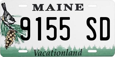 ME license plate 9155SD