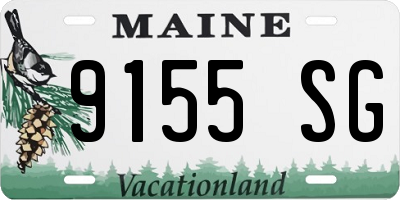 ME license plate 9155SG