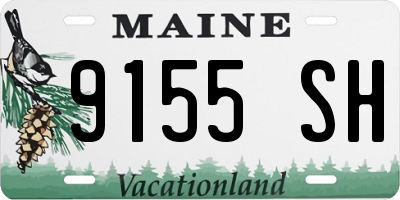 ME license plate 9155SH