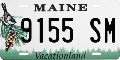 ME license plate 9155SM