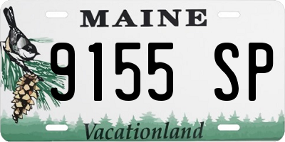 ME license plate 9155SP