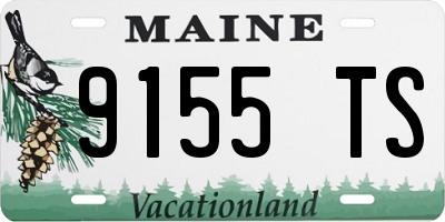 ME license plate 9155TS