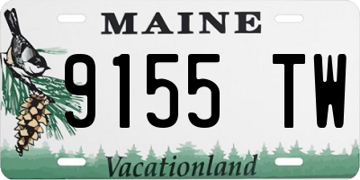ME license plate 9155TW