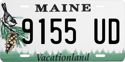 ME license plate 9155UD