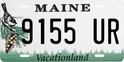 ME license plate 9155UR