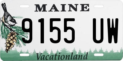 ME license plate 9155UW