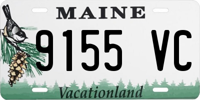 ME license plate 9155VC