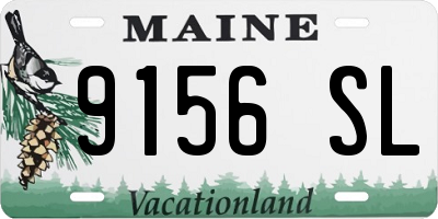 ME license plate 9156SL