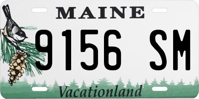 ME license plate 9156SM
