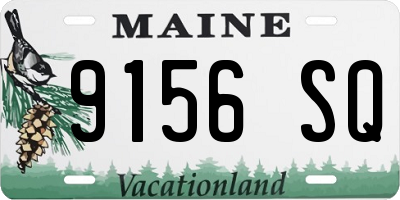 ME license plate 9156SQ