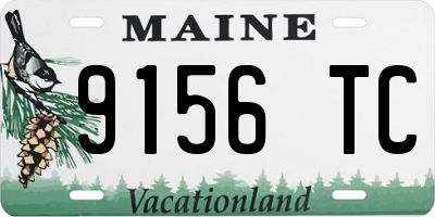 ME license plate 9156TC