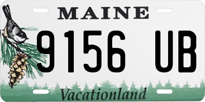 ME license plate 9156UB