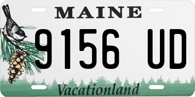 ME license plate 9156UD