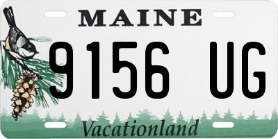 ME license plate 9156UG