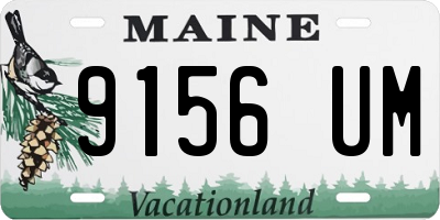 ME license plate 9156UM