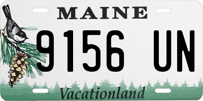 ME license plate 9156UN